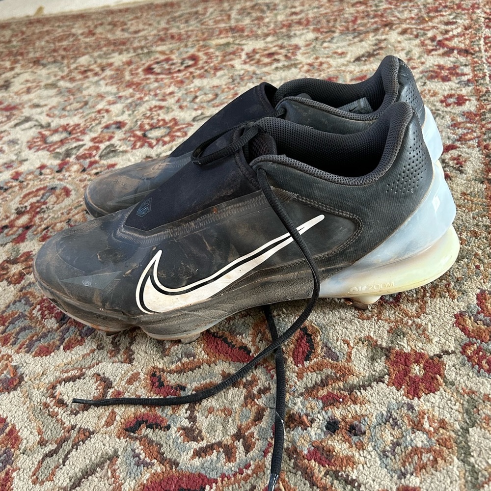 Nike Force Zoom Trout 8 Pro Metal Baseball Cleats Black Men Size 13